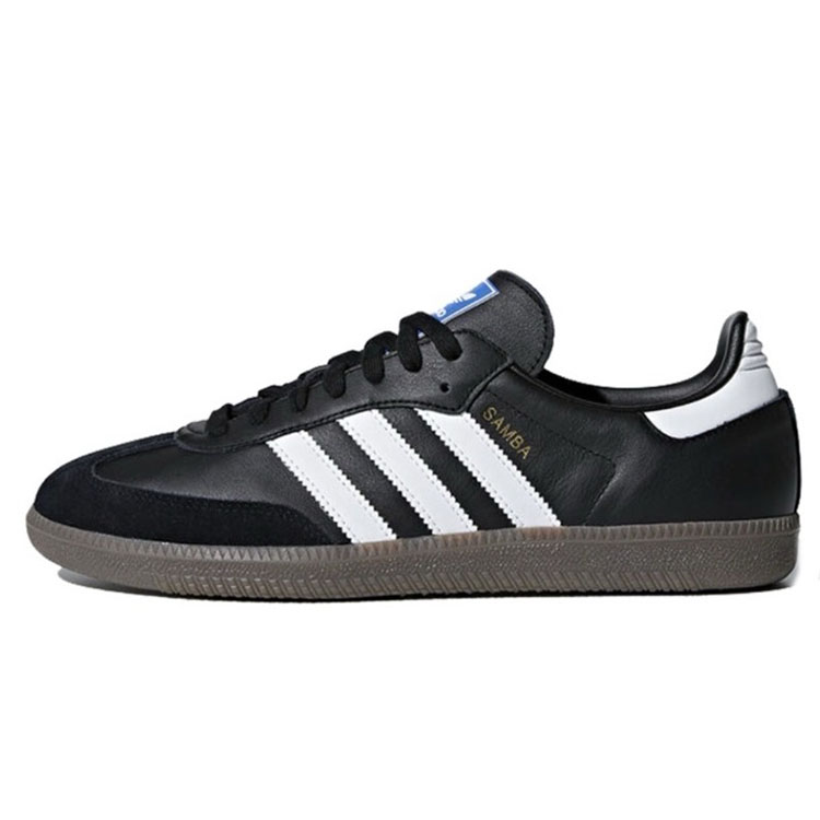 Adidas Originals SAMBA OG Anti Slip Wear Resistant Low Top Skateboard Shoes Unisex Beige Black