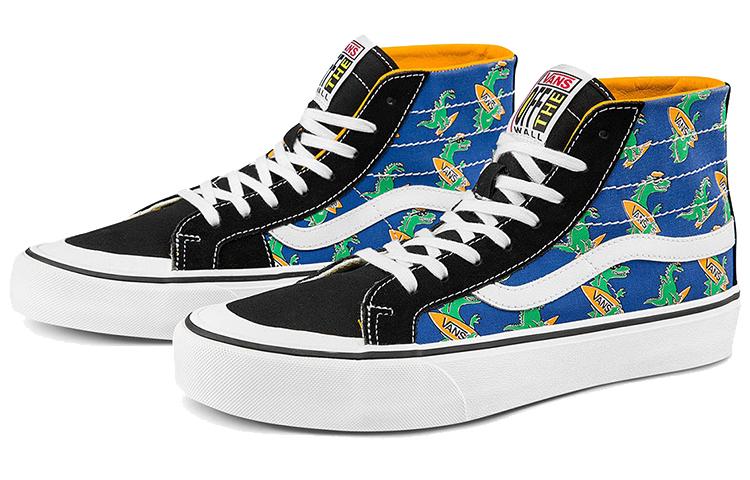 Vans Unisex SK8 HI High Top Sneakers Blue/Yellow/Green купить в интернет-магазине Yoocart с быстрой доставкой по России.