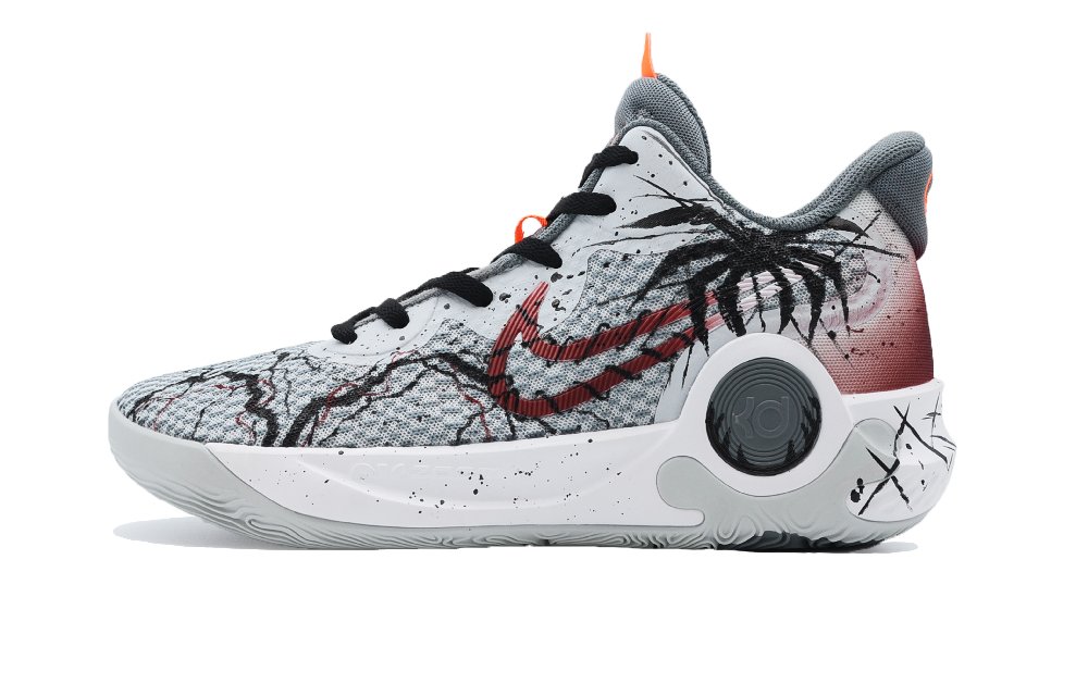 Nike KD Trey 5 IX Low-Top Vintage Basketball Shoes Men's Gray White