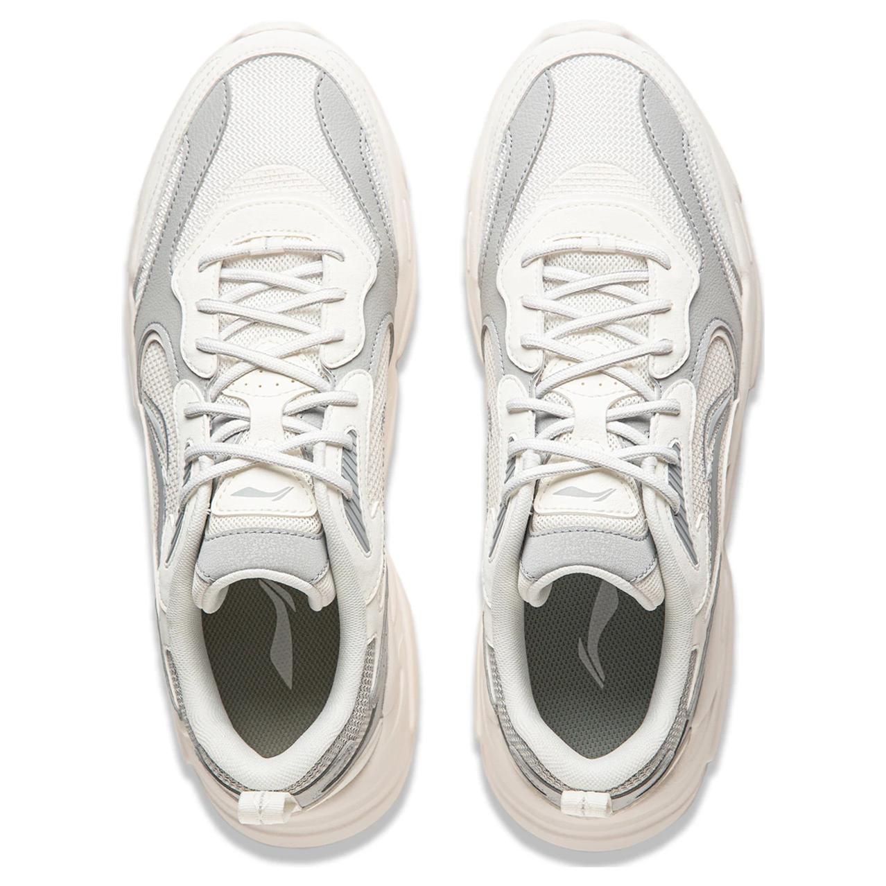 LiNing Clouds Cushioning Anti-Slip And Wear-Resistant Support Casual Shoes Men's White Gray купить в интернет-магазине Yoocart с быстрой доставкой по России.