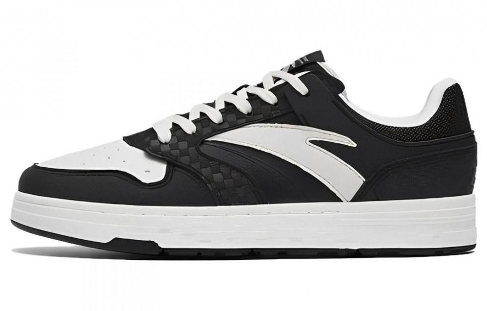 Anta Street Naughty Anti Slip Wear Resistant Low Top Skateboard Shoes Women's Black White