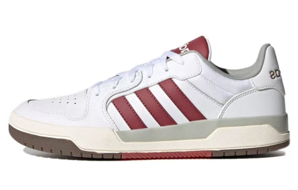 Adidas Neo Entrap Moon Delivery Who Else But Me Anti-Slip Wear-Resistant Low-Top Skateboard Shoes Unisex White Red