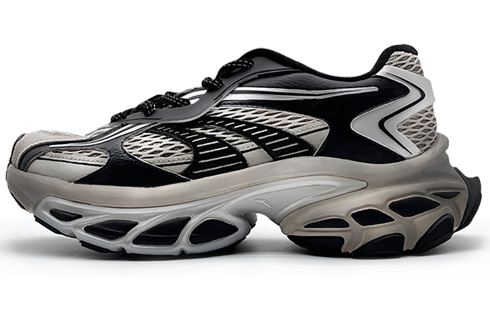 Anta Star Moon Low-Top Chunky Sneakers Men's Black Gray