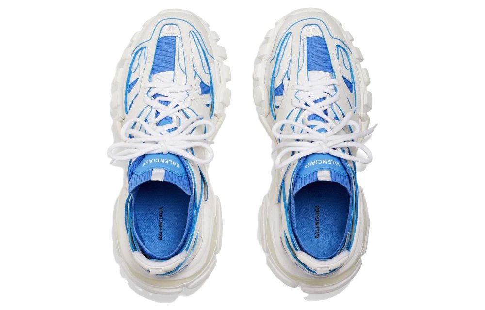 Balenciaga Track Sock Low Top Casual Shoes Men's Blue White