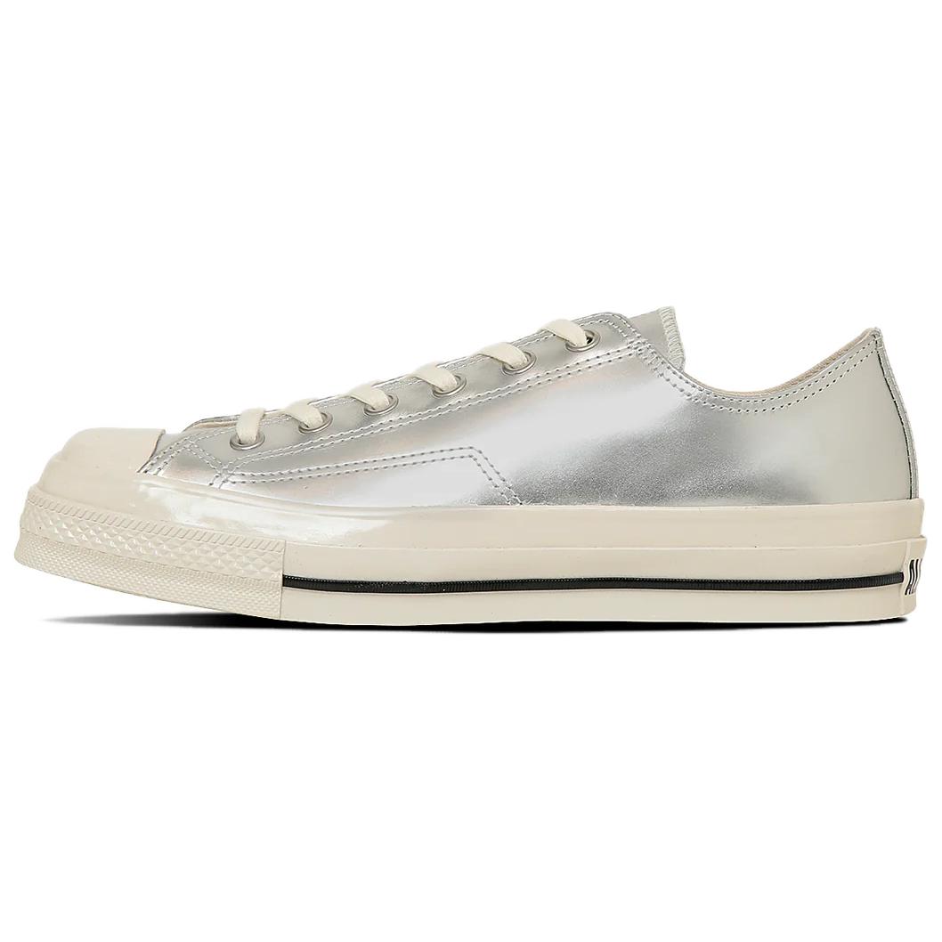 Converse All Star Abrasion Resistant Low top Skateboard Shoes Unisex Silver