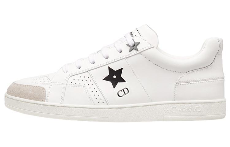 DIOR Star Platform Shoes Low Top Skateboard Shoes Women's White