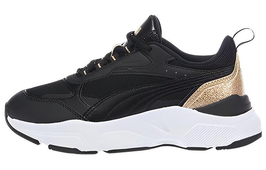 PUMA Cassia 'Distressed   Black Team Gold' Women's