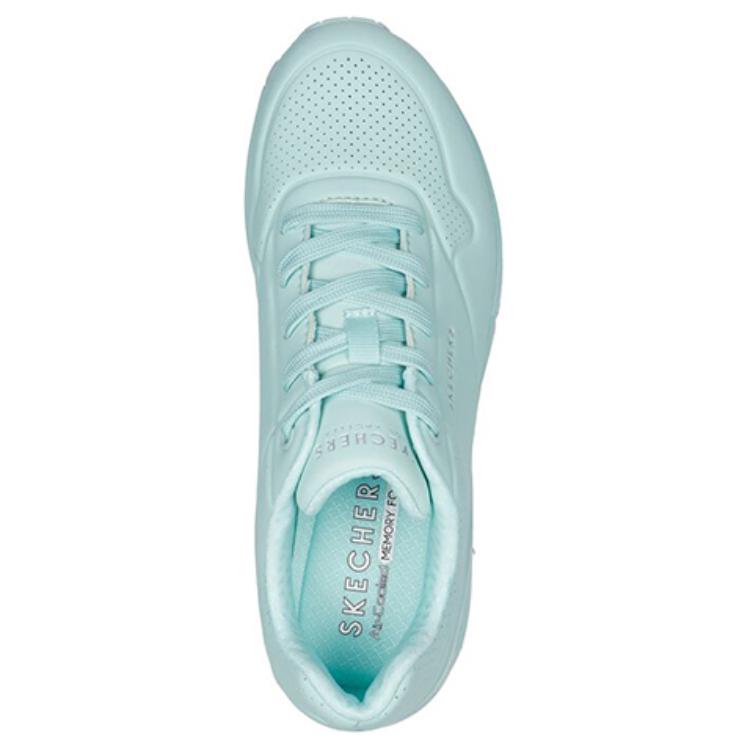 Skechers Uno Low Top Casual Shoes Women's Light Blue купить в интернет-магазине Yoocart с быстрой доставкой по России.