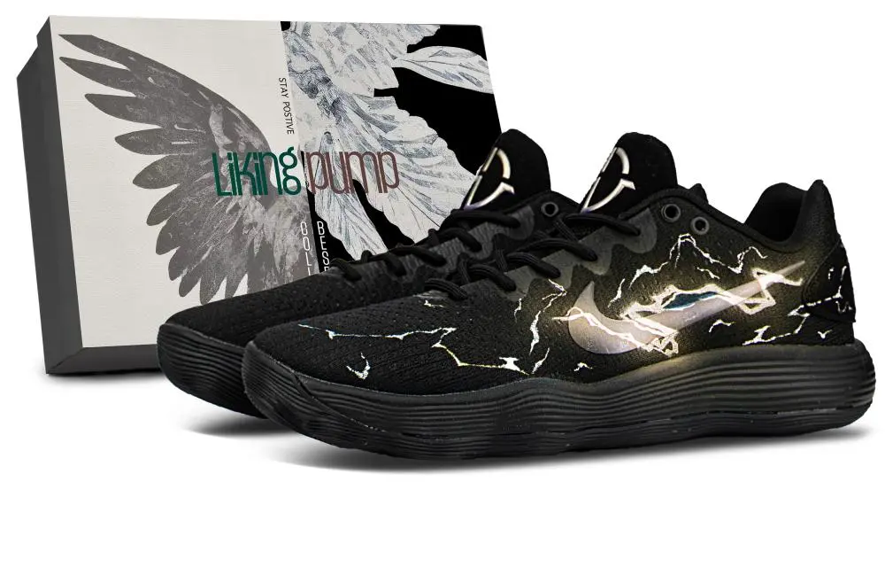 Nike Hyperdunk 2017 Abrasion Resistant Low top Basketball Shoes Men's Black