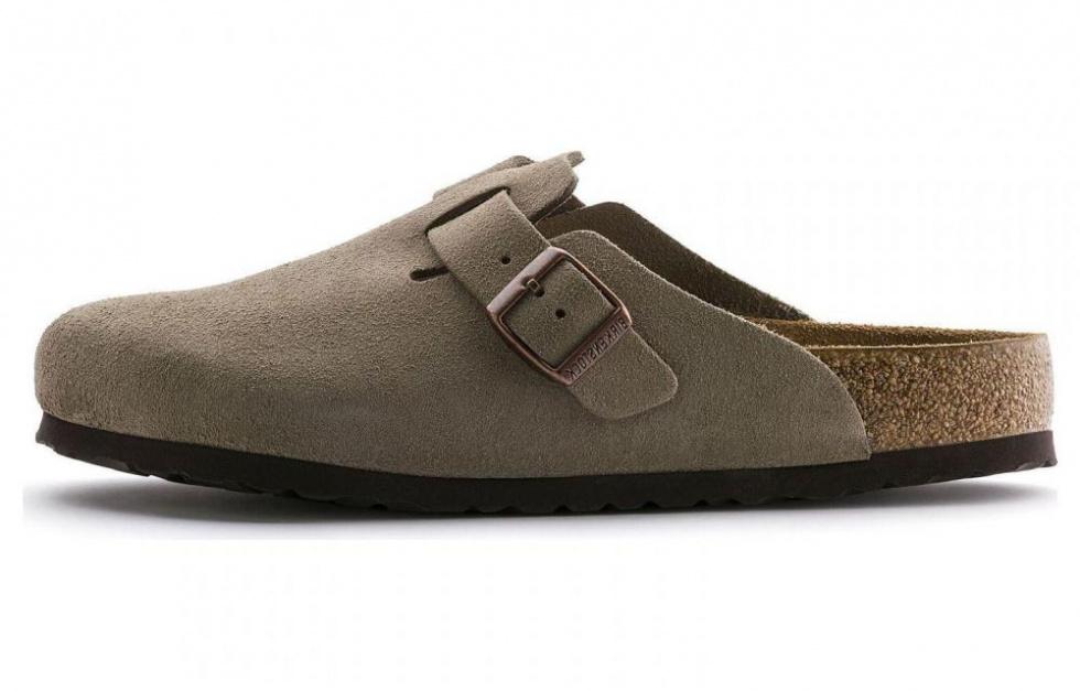 Birkenstock Boston Soft Footbed Suede 'Taupe'