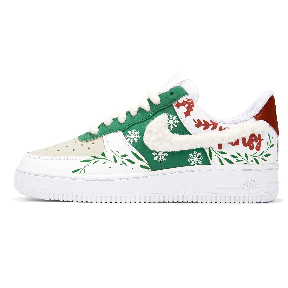 Nike Air Force 1 Low-Top Skateboard Shoes Men's White