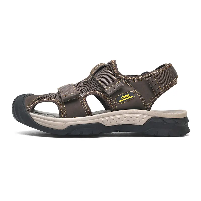 Jeep Sports Beach Sandals Men's Dark Brown