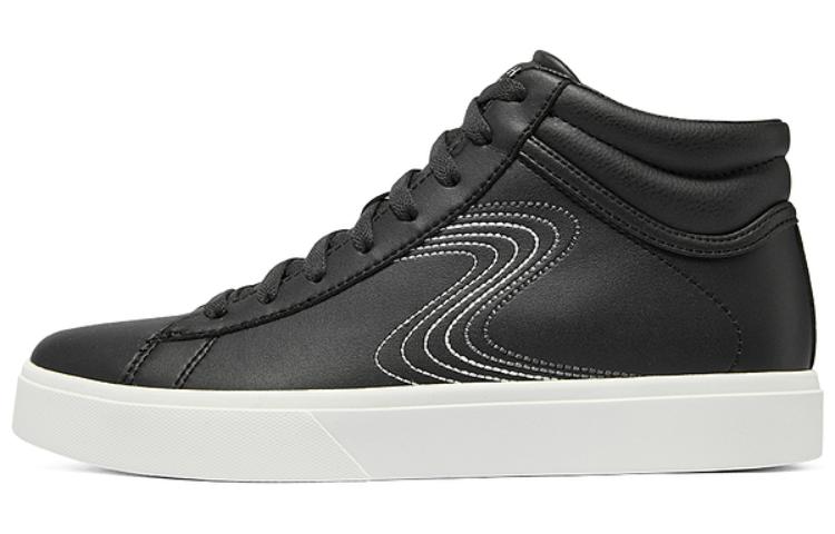 Skechers Casual High Top Shoes 'Black White' Women's