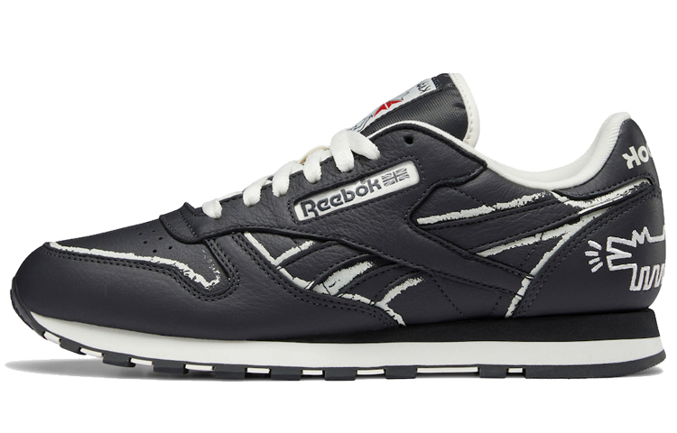 Reebok Classic Leather Keith Haring Pure Grey Chalkboard Dog