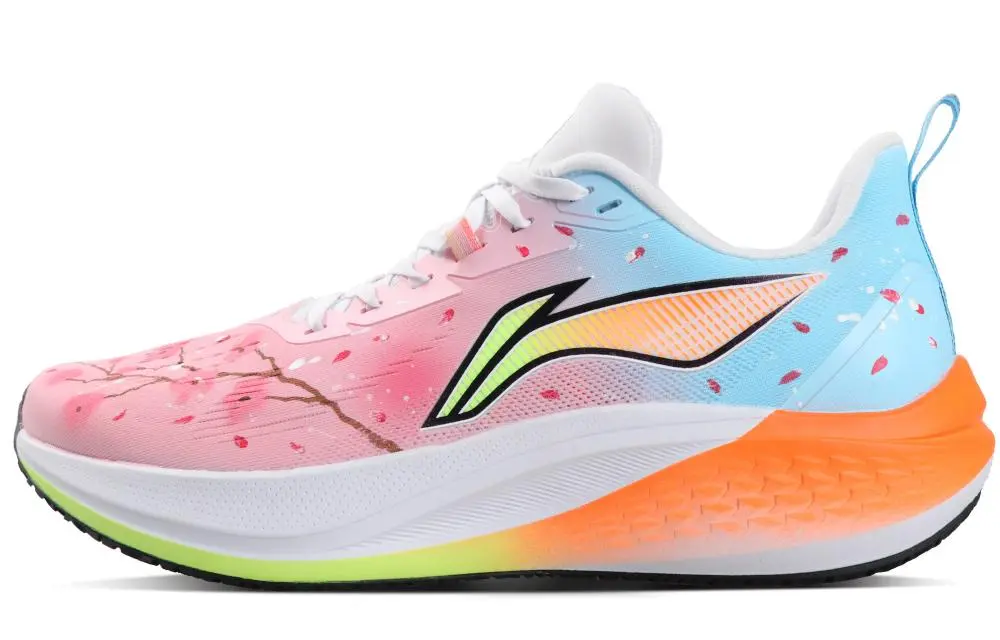 LiNing Red Hare 7 Shock Absorbers Slip Resistant Abrasion Resistant Low top Running Shoes Men's Blue Pink