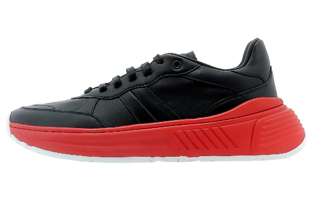 Bottega Veneta Speedster Athletic Shoes Men's Black Red