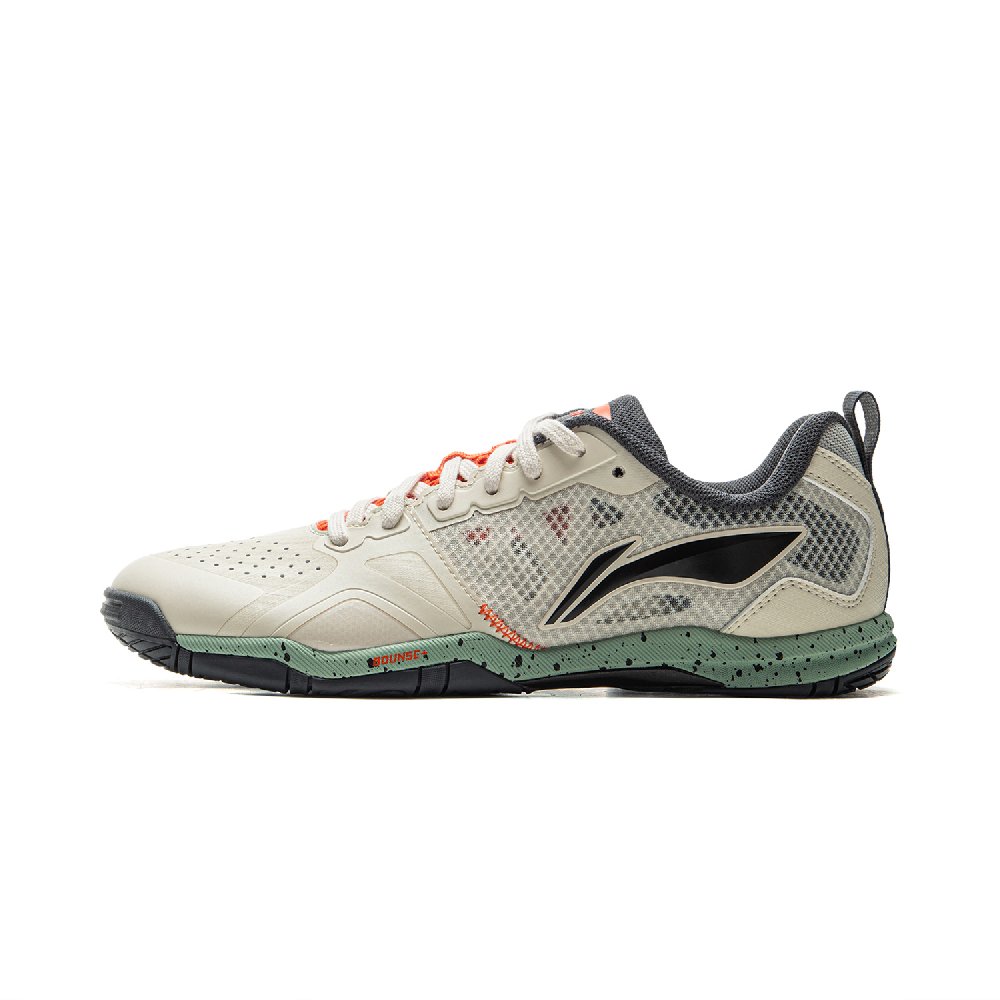 LiNing Hawkeye 2.0 PRO Cushioned Slip-Resistant Abrasion-Resistant Low-Top Training Shoes Unisex Beige Black