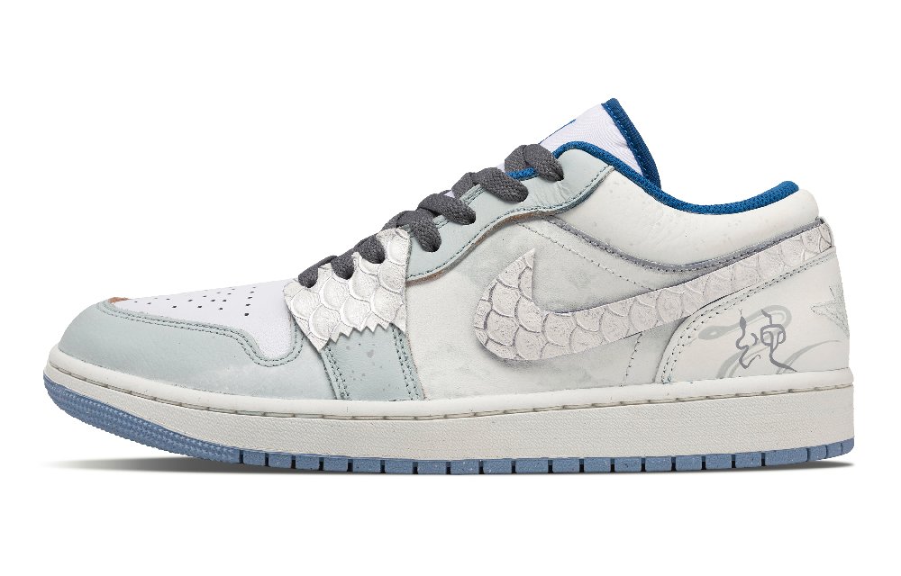 JORDAN Air Jordan 1 Vintage Basketball Shoes Unisex Low top Blue