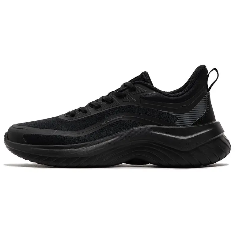 361° Anti Slip Wear Resistant Low Top Casual Running Shoes Men's Black