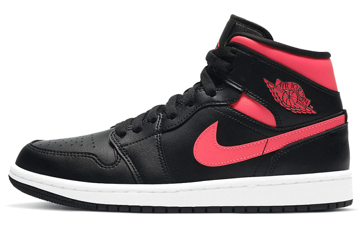 Jordan 1 Mid Black Siren Red Women's