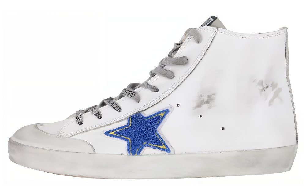 Golden Goose High-Top Skateboard Shoes Men's White
