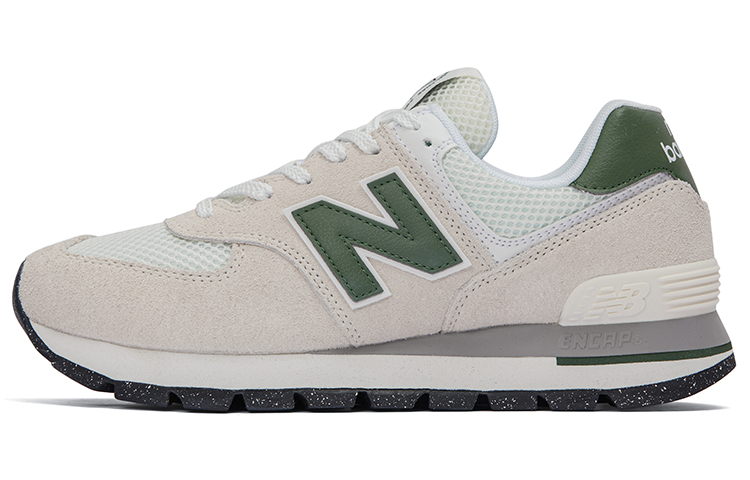 New Balance 574 Rugged White Green