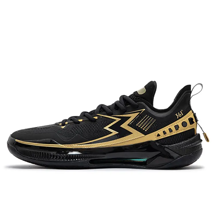 361° BIG3 5.0 Quick PRO Basketball Shoes Men's Low top Obsidian Black/Crown Gold
