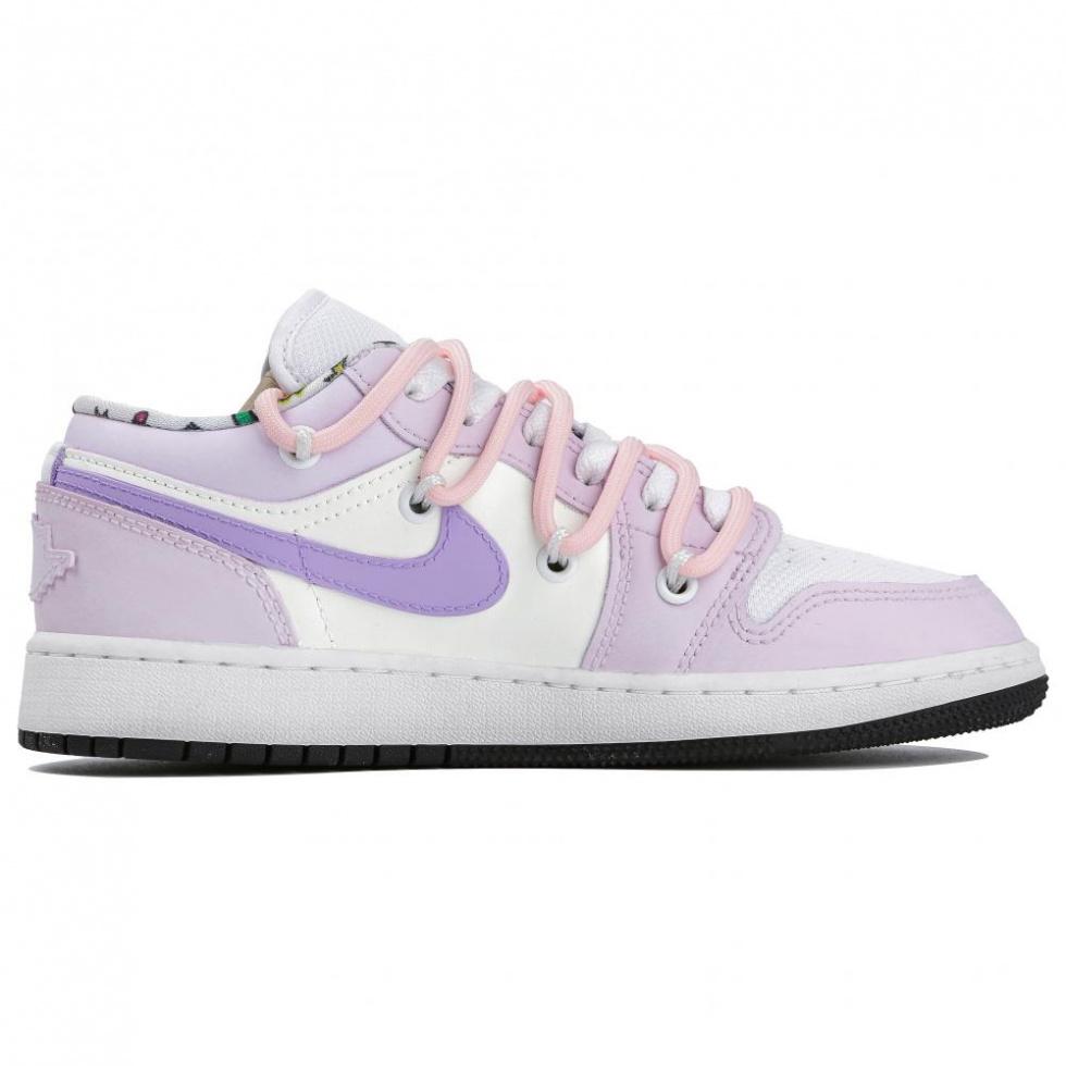 Jordan Air Jordan 1 Low-Top Vintage Basketball Shoes GS Purple купить в интернет-магазине Yoocart с быстрой доставкой по России.