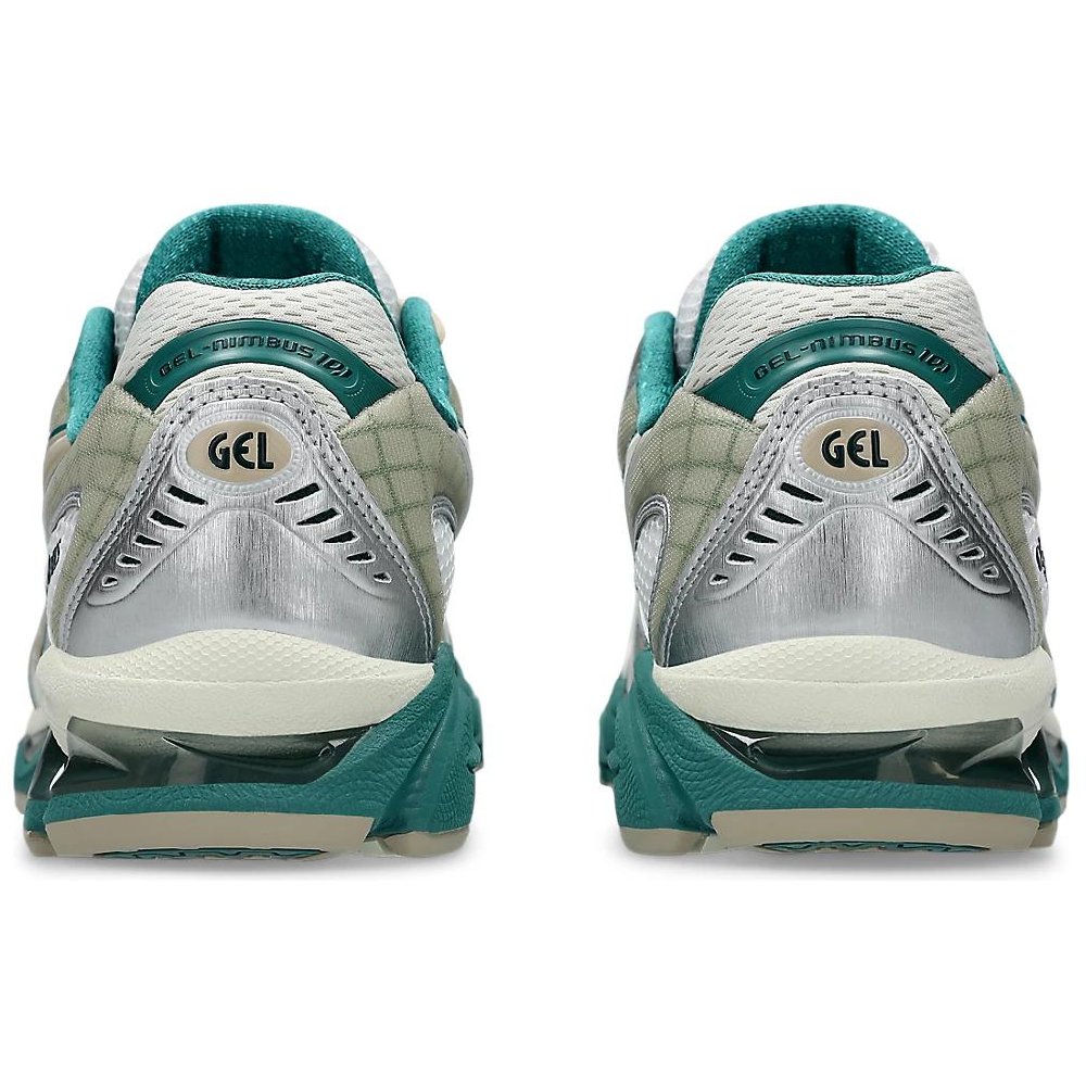 Asics GEL Nimbus 10.1 Anti Slip Wear Resistant Low Top Casual Running Shoes Unisex White Green