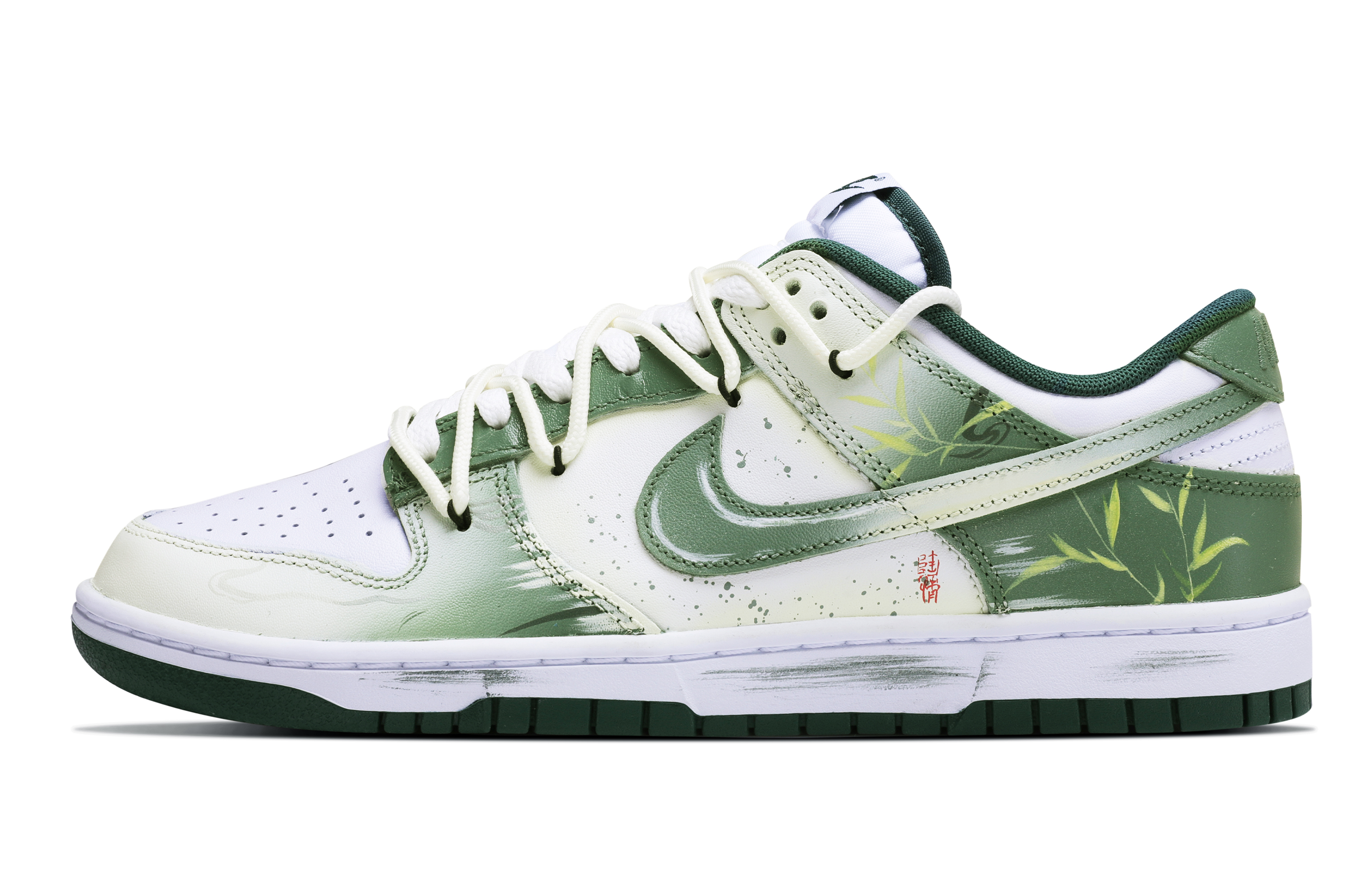 Nike Dunk Abrasion Resistant Low top Skateboard Shoes Unisex Green