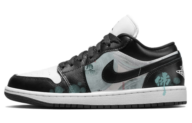 JORDAN Air JORDAN 1 Vintage Basketball Shoes Women's Low Top Black/White