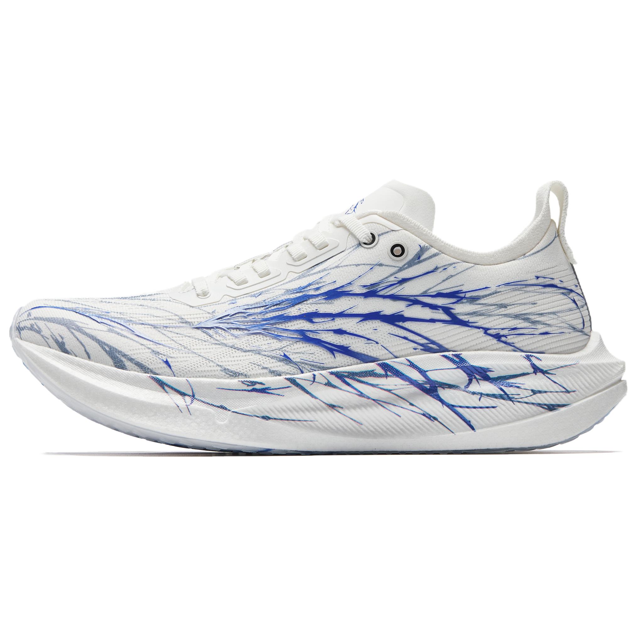 ANTA Mario 2 Running Shoes Men's Low top Papyrus White, Genuine Blue
