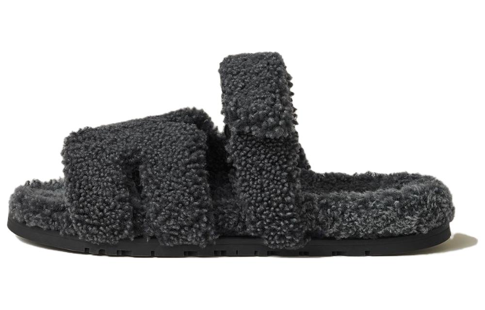 HERMES Slide Slippers Men's Black