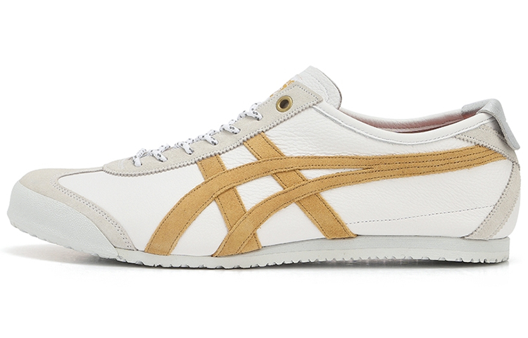 Onitsuka Tiger MEXICO 66 Abrasion Resistant Low Top Casual Shoes Unisex White Gold