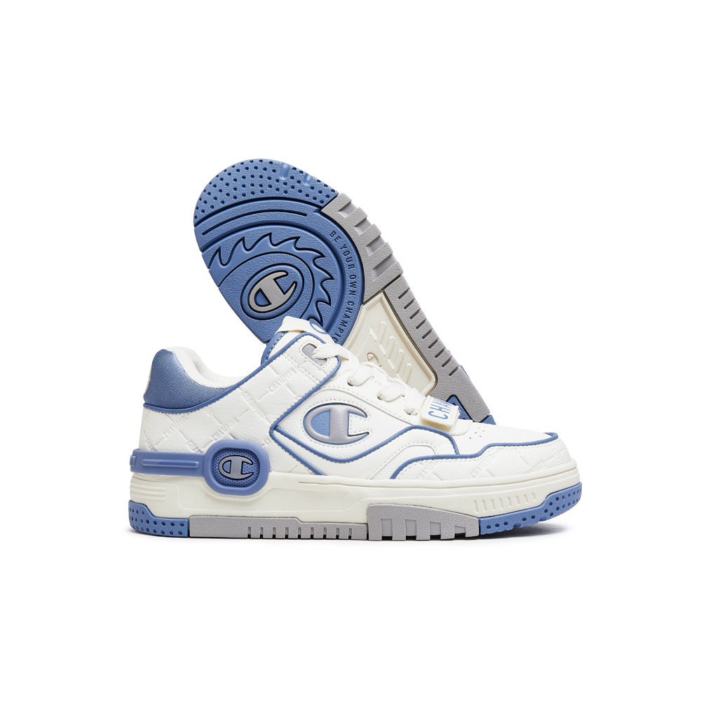 Champion Top Student Shoes Balance Low Top Skateboard Shoes Unisex Milk White/Eternal Blue