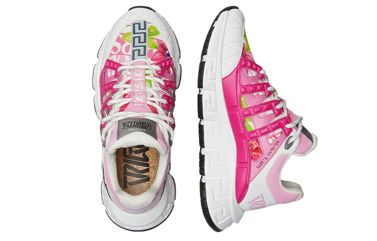 VERSACE Women's Trigreca 'Logo Orchid Print' купить в интернет-магазине Yoocart с быстрой доставкой по России.