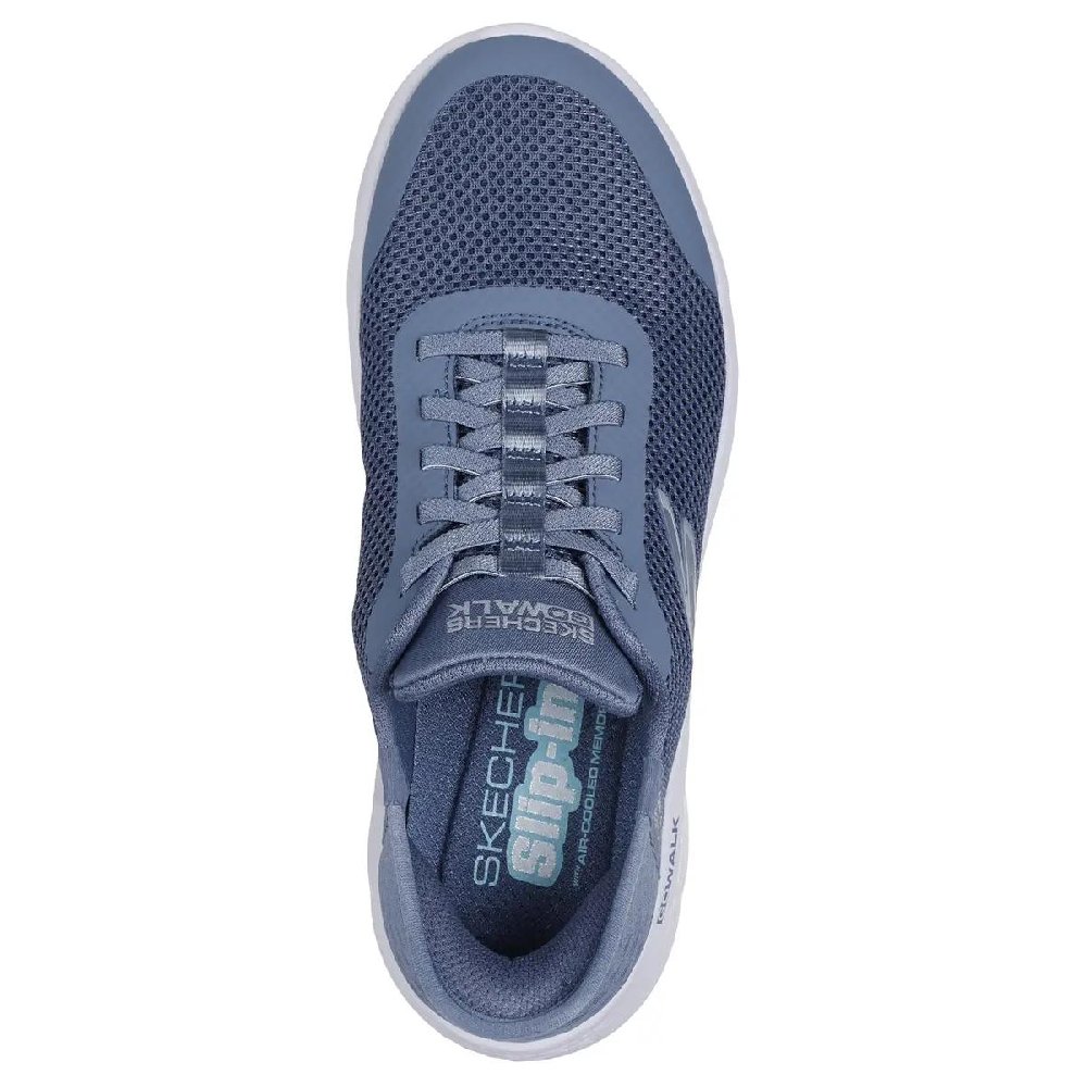 Skechers Anti Slip Wear Resistant Low Top Running Shoes Women's Blue