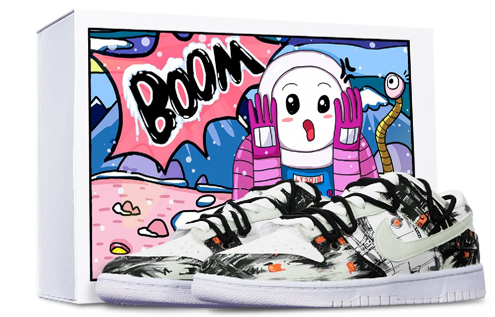 Nike Dunk Low Low-Top Skateboard Shoes GS Ecru