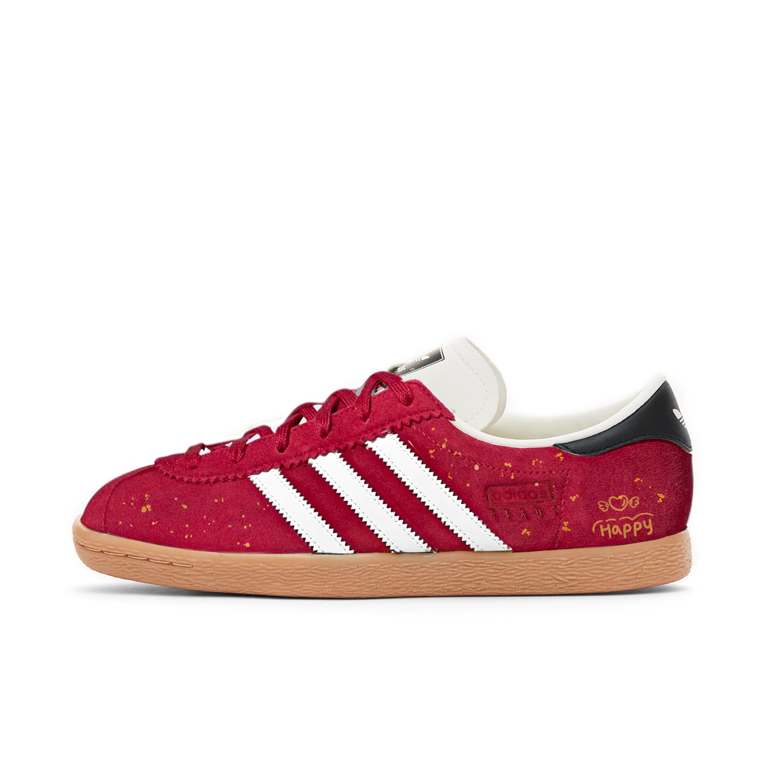 Adidas Originals Stadt Abrasion Resistant Low top German Army Trainers Unisex Red Gold