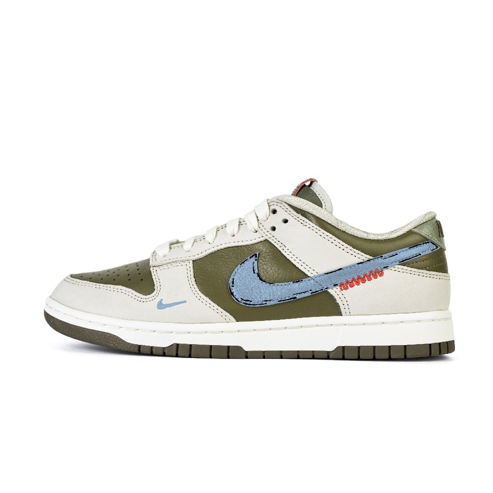 Nike Dunk Anti-Slip Wear-Resistant Low-Top Skateboard Shoes Unisex Green Blue