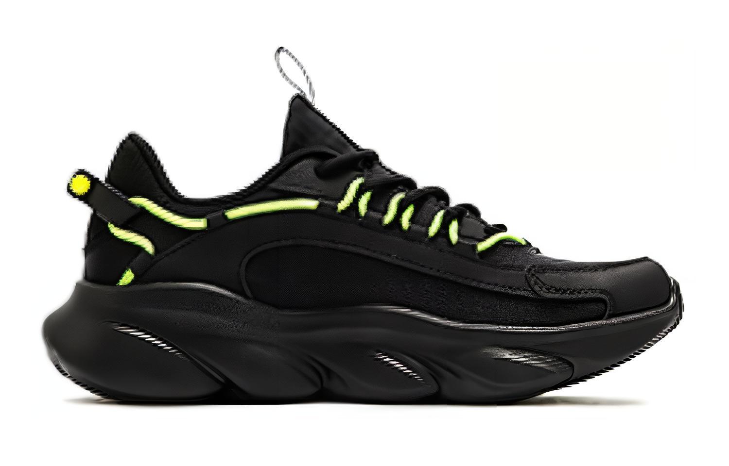 361° Abrasion Resistant Breathable Low Top Running Shoes Women's Black
