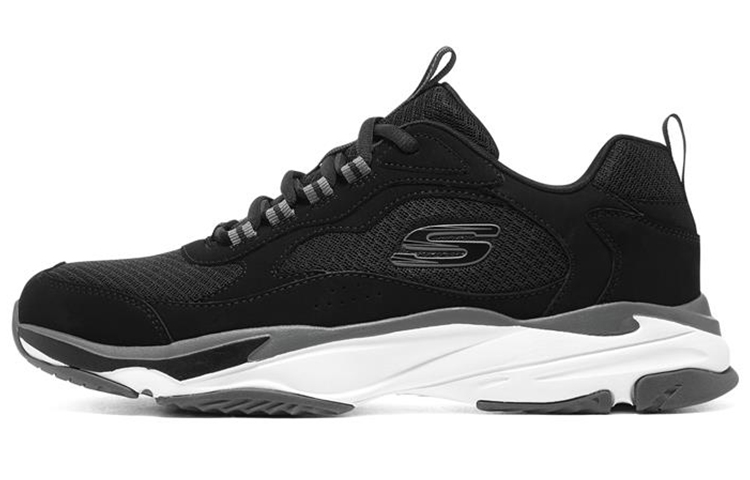 Skechers Low Top Casual Shoes Men's Black Gray