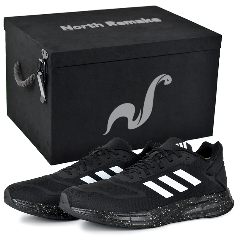 Adidas Duramo 10 Cushioning Lightweight Low Top Running Shoes Men's Black White