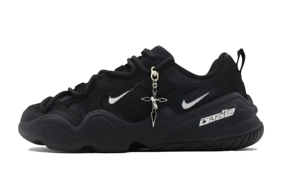 Nike Tech Hera Trendy Black Gravity Casual Shoes Unisex Black White