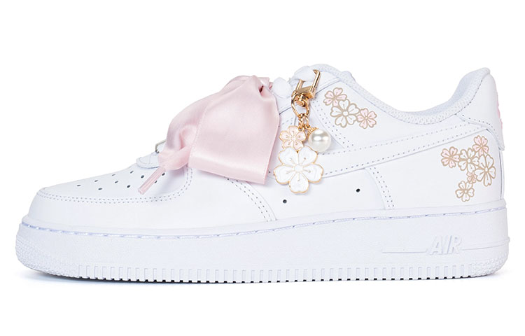 Nike Air Force 1 Air Force 1 Low-Top Skateboard Shoes Women's Pink White