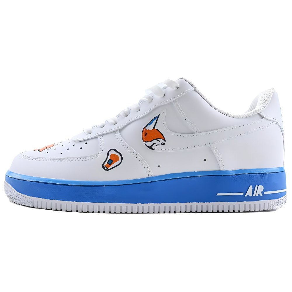Nike Air Force 1 Coverage Slip Resistant Low Top Skateboard Shoes Unisex White