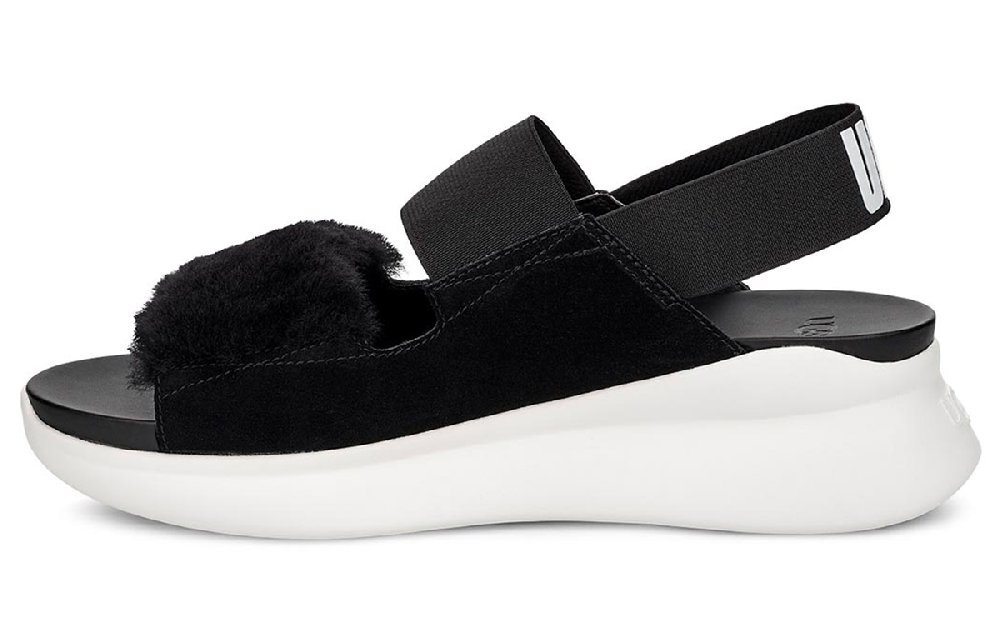 UGG Silverlake Black White Sandals Women's