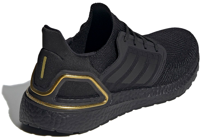 Adidas Ultra Boost 20 Core Black Gold Metallic