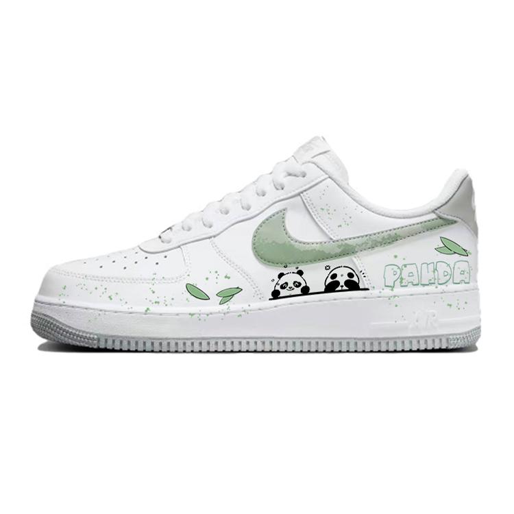 Nike Air Force 1 Anti-Slip Wear-Resistant Low-Top Skateboard Shoes Men's White Green