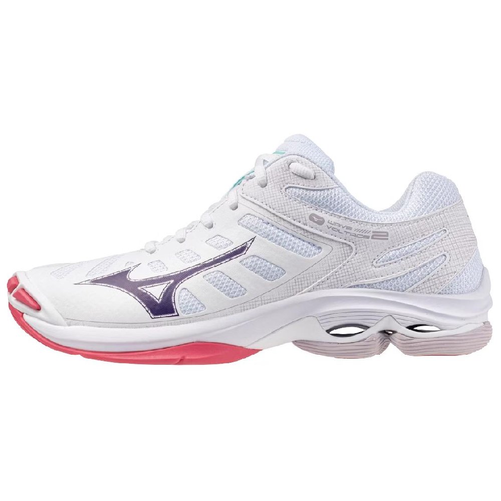 Mizuno Women's Wave Voltage 2 'White Violet Indigo' Women's